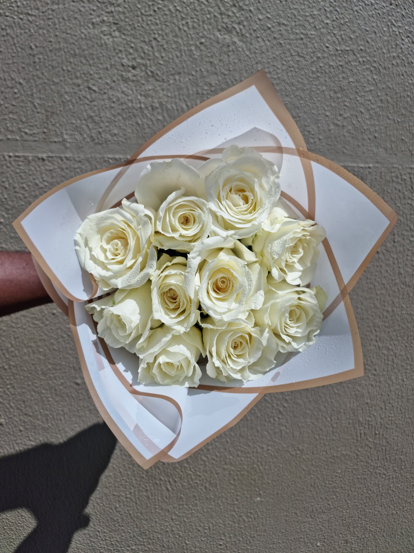 10 White Roses