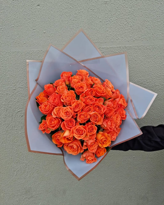Orange Roses | Large Bunch