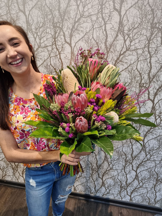 Pink protea & Banksia Mix (A)
