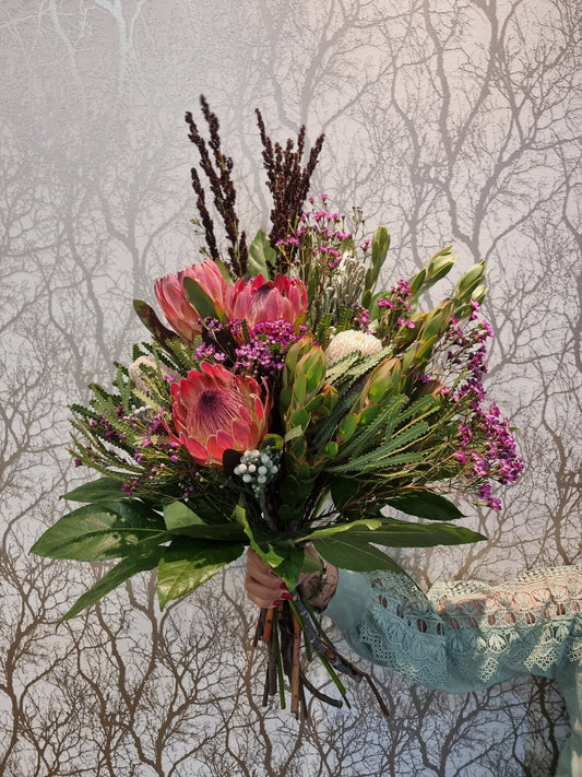 Pink Protea & Banksia Mix (B)