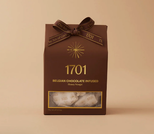 Belgian Milk Chocolate Infused Honey Nougat Box